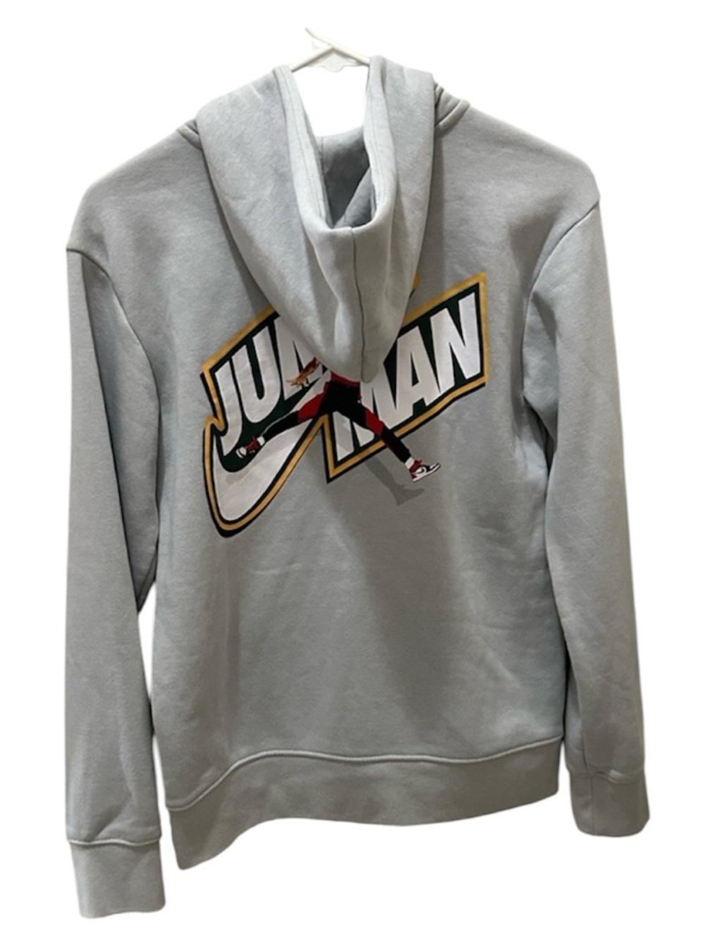 Nike Air Jordan Jumpman Full-Zip Fleece Hoodie boys youth size Large gray